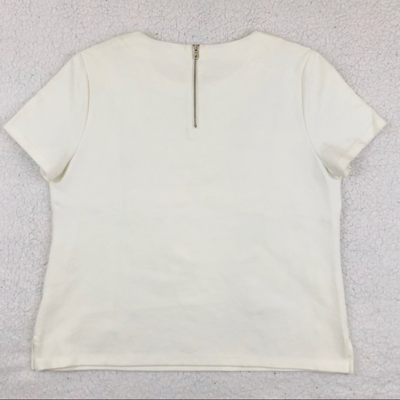 Liz Clairborne White Tee with Crystals - Picture 4 of 4